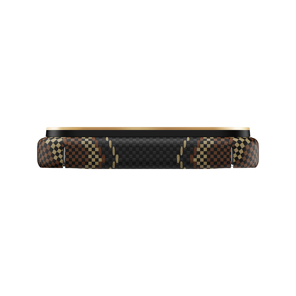 Apple iPhone 17 Pro Kılıf M-safe Şarj Özellikli Raptic Aramid Skin Scepter Serisi Karbon Kapak