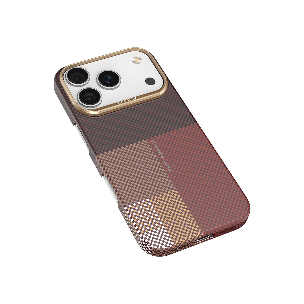 Apple iPhone 17 Pro Kılıf M-safe Şarj Özellikli Raptic Aramid Skin Transform Serisi Kapak Mavi