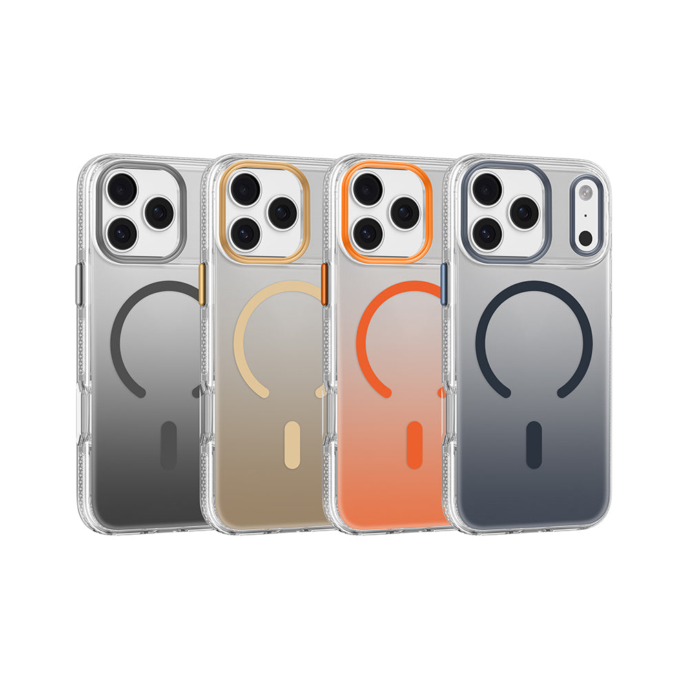 Apple iPhone 17 Pro Kılıf M-safe Şarj Özellikli Sararmaya Karşı Dayanıklı Mutural Icesense Serisi Kapak Gri