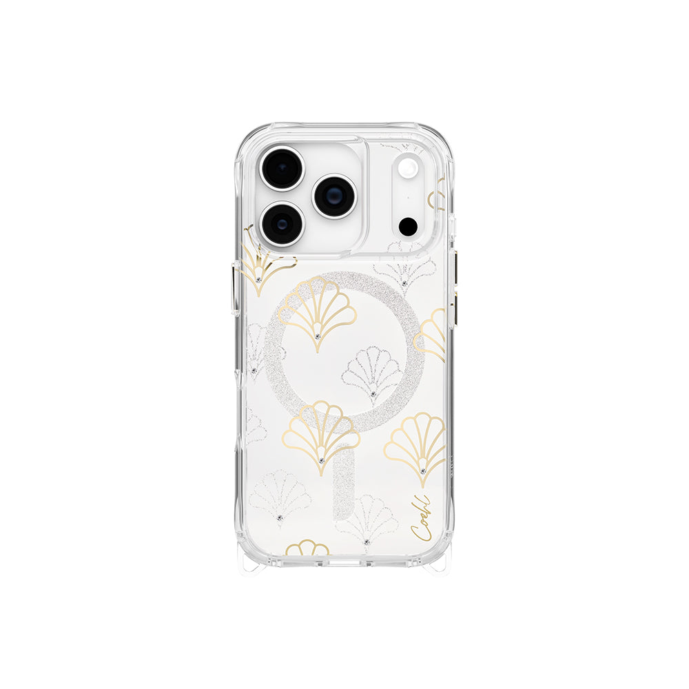 Apple iPhone 17 Pro Kılıf M-safe Şarj Özellikli Şeffaf Desenli Arka Yüzey Coehl Maree Kapak