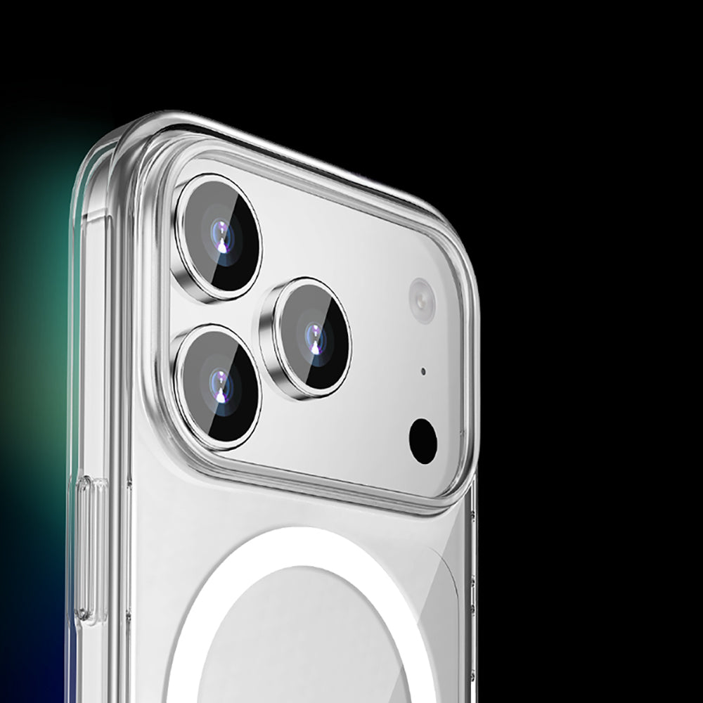 Apple iPhone 17 Pro Kılıf M-safe Şarj Özellikli Transparan Sert PC Wlons Pita Kapak Şeffaf