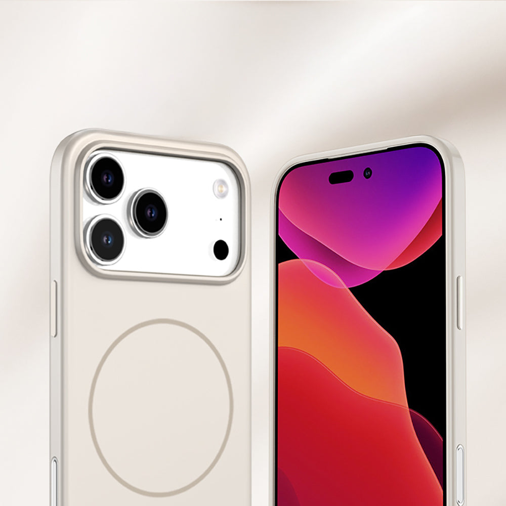 Apple iPhone 17 Pro Kılıf M-safe Şarj Özellikli Wlons Liza Kapak Turuncu