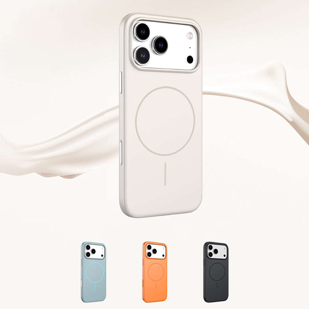 Apple iPhone 17 Pro Kılıf M-safe Şarj Özellikli Wlons Liza Kapak Turuncu