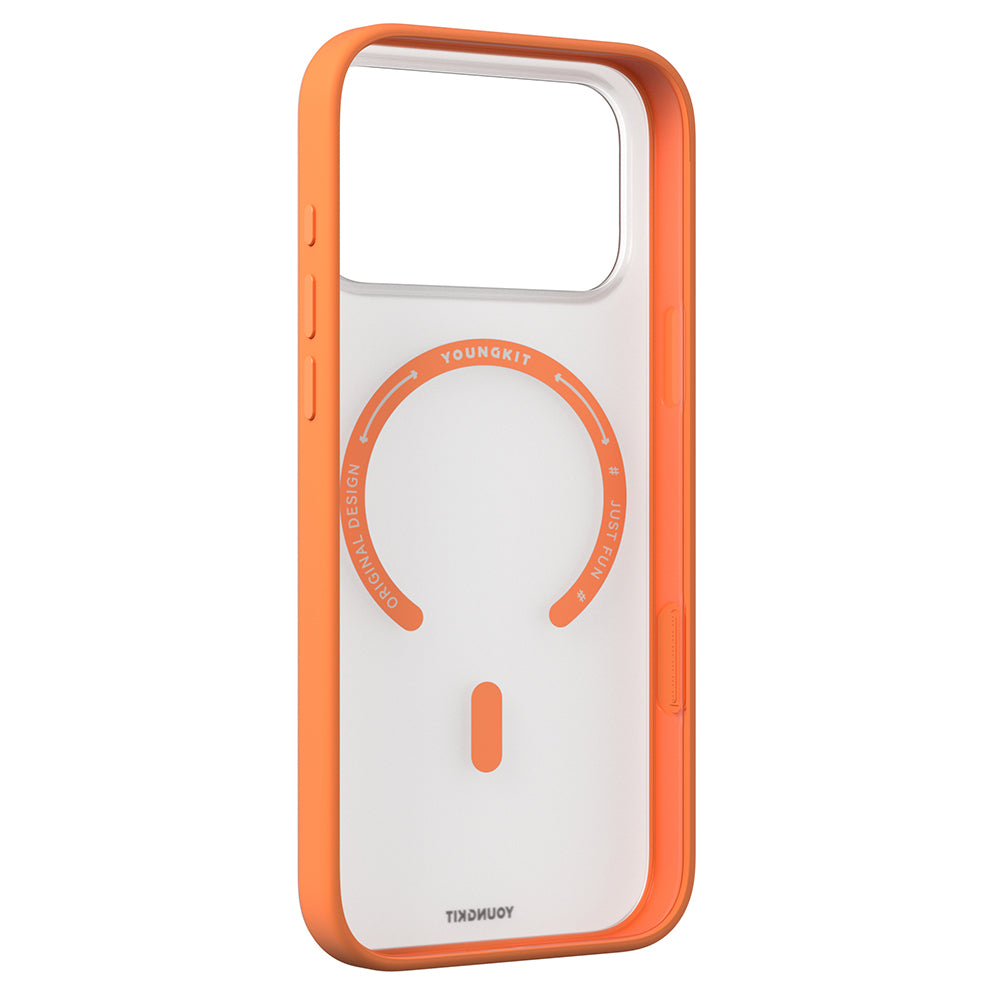 Apple iPhone 17 Pro Kılıf M-safe Şarj Özellikli Youngkit Clear Serisi Kapak Şeffaf