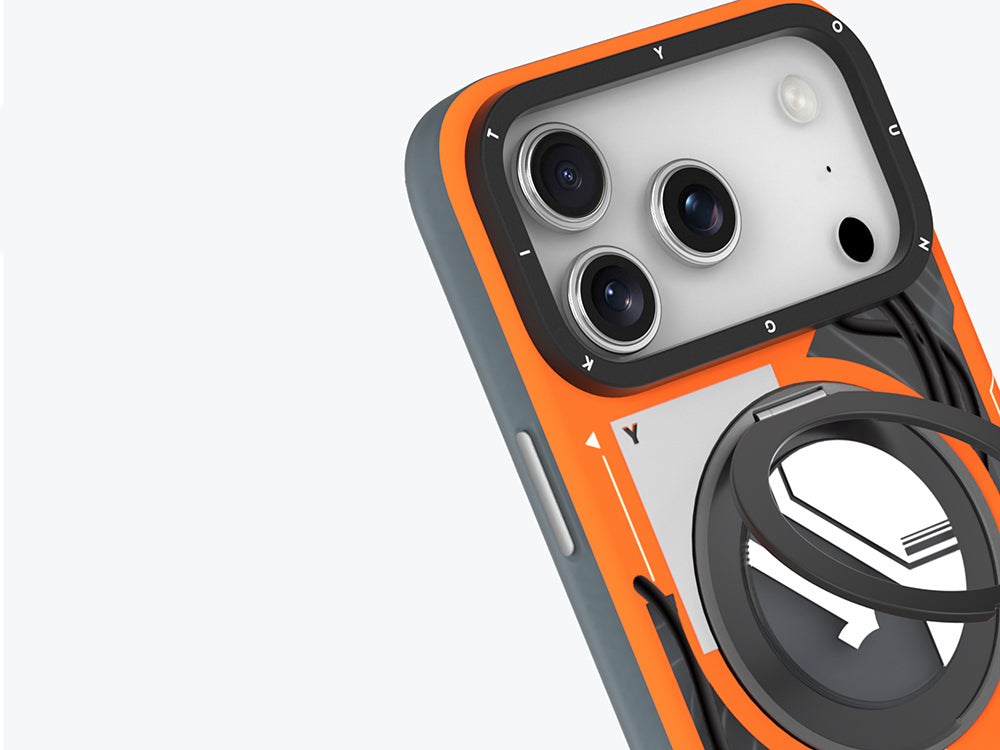 Apple iPhone 17 Pro Kılıf M-safe Şarj Özellikli Youngkit Starship Serisi Kapak Beyaz