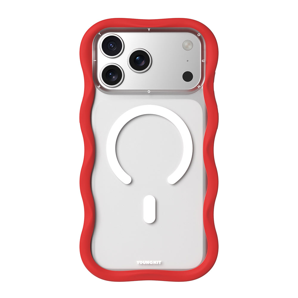 Apple iPhone 17 Pro Kılıf M-safe Şarj Özellikli Youngkit Wave Matte Serisi Kapak