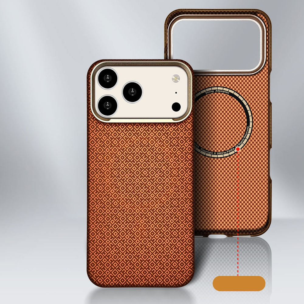 Apple iPhone 17 Pro Kılıf M-Safe Şarj Özellikli Zore Paris Vax Sert PC Kapak