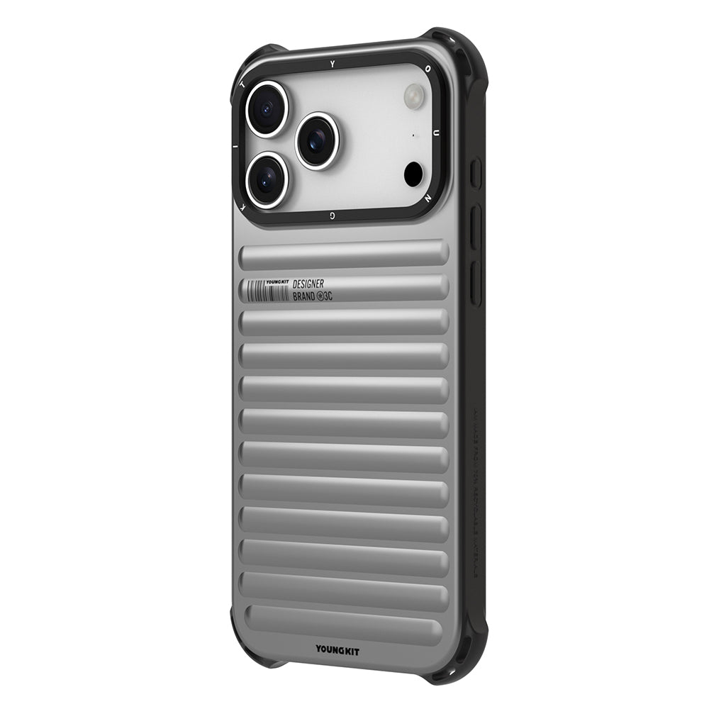 Apple iPhone 17 Pro Kılıf Mat Renkli Tasarım Youngkit True Color Serisi Kapak Mavi