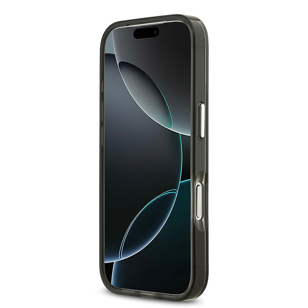 Apple iPhone 17 Pro Kılıf Mercedes Benz Orjinal Lisanslı M-safe Şarj Özellikli Çift Katmanlı PC Nostaljik Yıldız Dizayn Kapak Gri