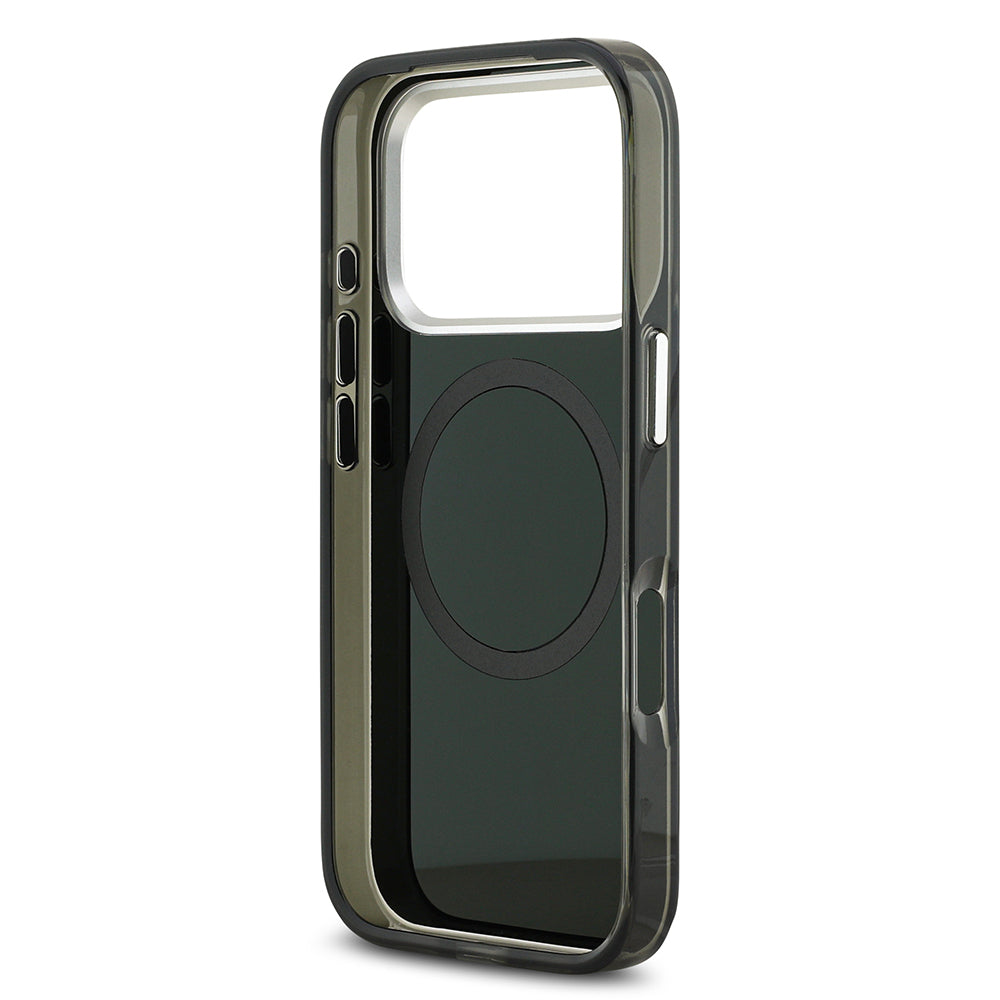 Apple iPhone 17 Pro Kılıf Mercedes Benz Orjinal Lisanslı M-safe Şarj Özellikli Çift Katmanlı PC Nostaljik Yıldız Dizayn Kapak Lacivert