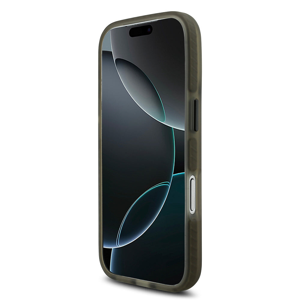 Apple iPhone 17 Pro Kılıf TUMI Orjinal Lisanslı M-safe Şarj Özellikli Buzlu Transparan Kapak Siyah