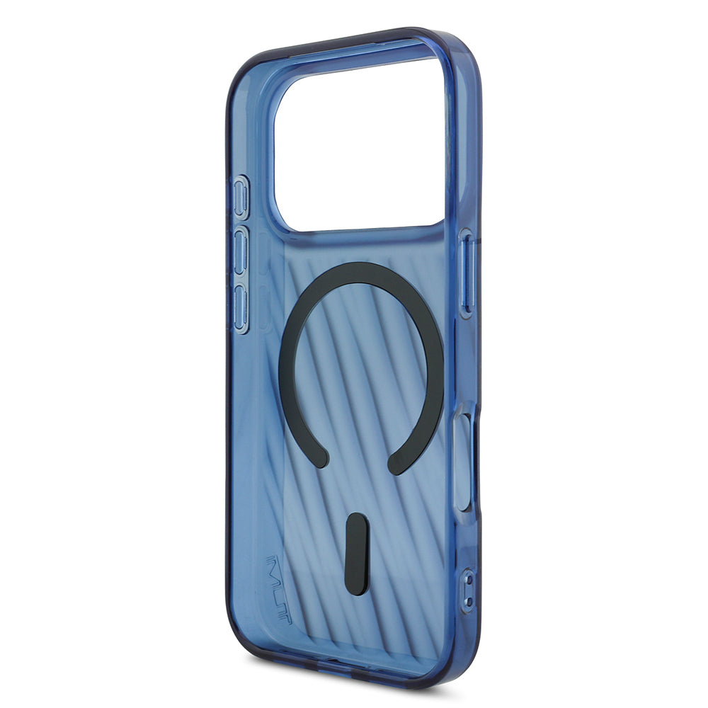 Apple iPhone 17 Pro Kılıf TUMI Orjinal Lisanslı M-safe Şarj Özellikli Transparan Kapak Mavi