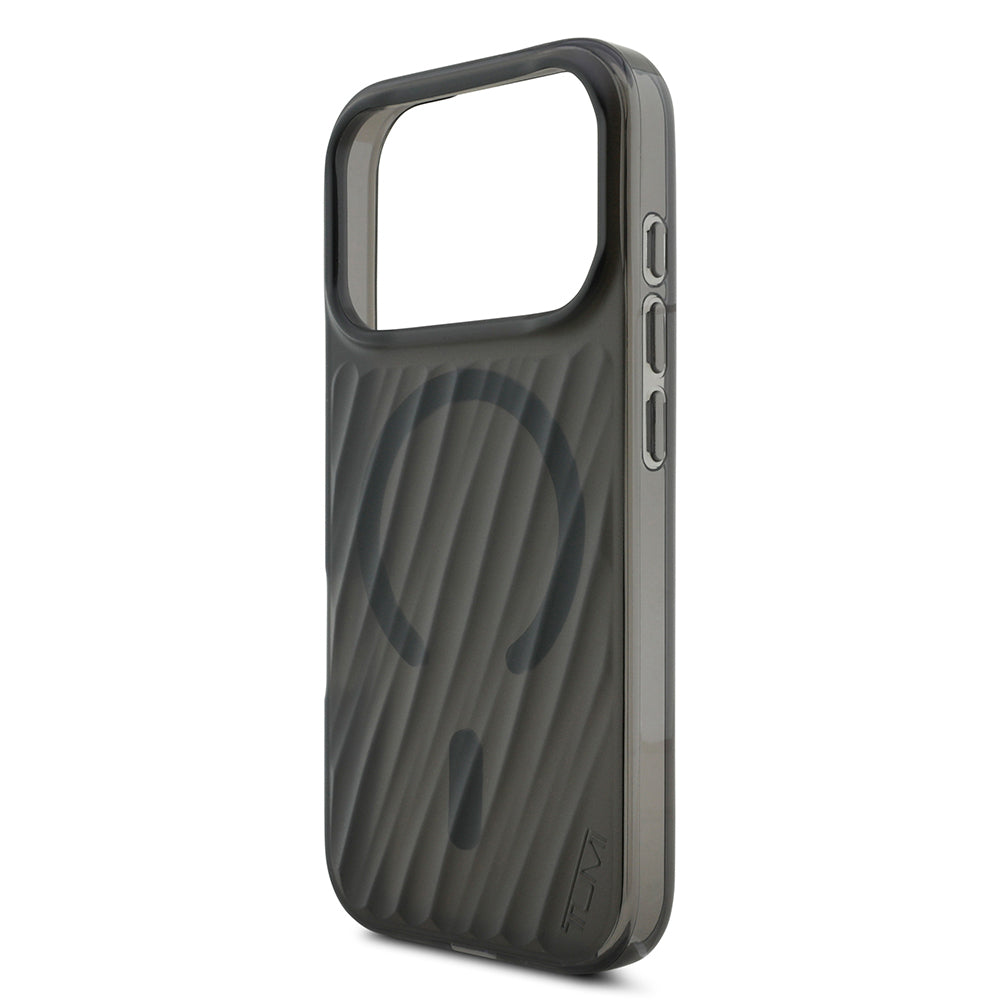 Apple iPhone 17 Pro Kılıf TUMI Orjinal Lisanslı M-safe Şarj Özellikli Transparan Kapak Siyah