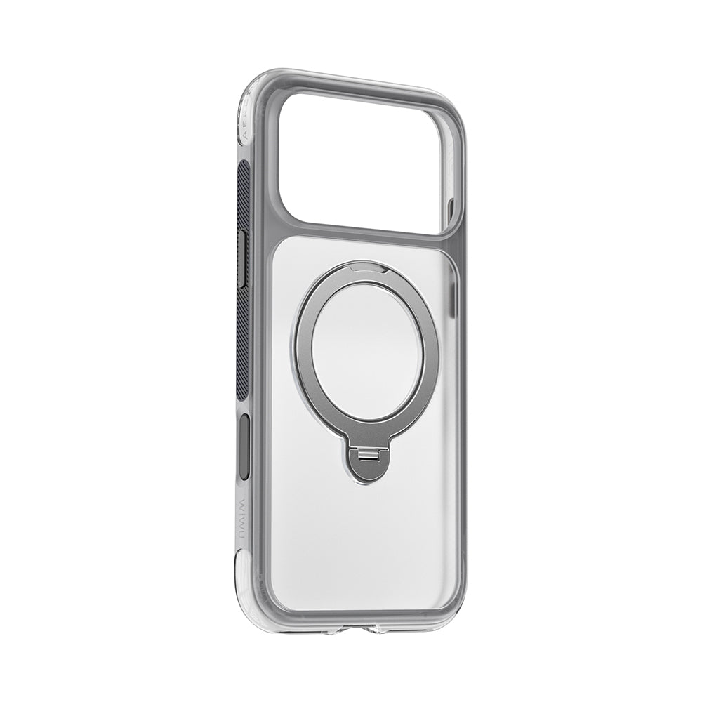 Apple iPhone 17 Pro Kılıf Wiwu AS-203 AeroShield Ultra Serisi M-safe Şarj Özellikli Airbag Tasarımlı Standlı Kapak