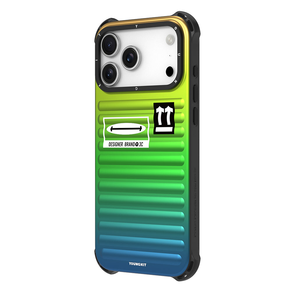 Apple iPhone 17 Pro Kılıf YoungKit The Secret Color Serisi Kapak Yeşil