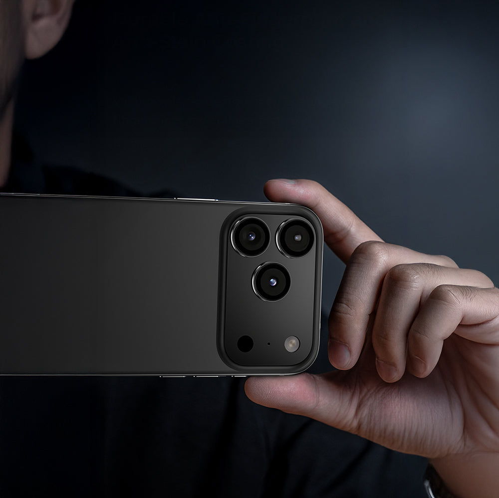 Apple iPhone 17 Pro Max Benks DR Safir Kamera Lens Koruyucu Turuncu