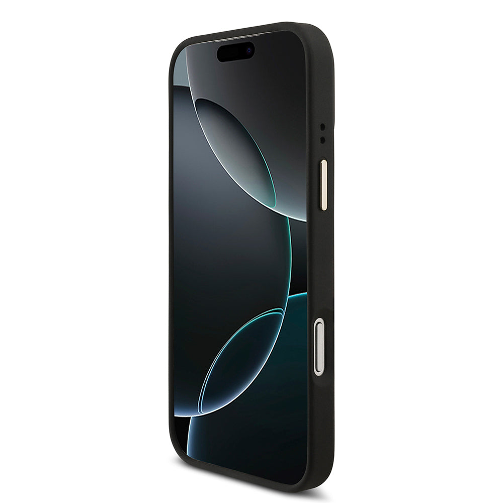 Apple iPhone 17 Pro Max Guess Orjinal Lisanslı 4G ve Yazı Logolu Kılıf + Ekran Koruyucu + Lens Koruyucu 3in1 Aksesuar Seti Kahverengi