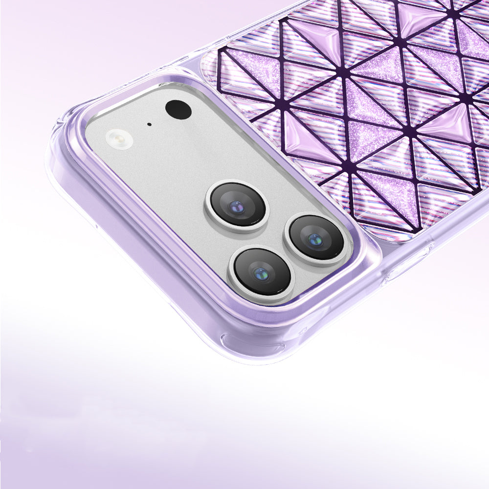 Apple iPhone 17 Pro Max Kılıf 3D Buz Blok Desenli Zore Paris Kairo TPU Kapak