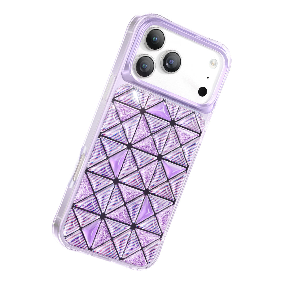 Apple iPhone 17 Pro Max Kılıf 3D Buz Blok Desenli Zore Paris Kairo TPU Kapak