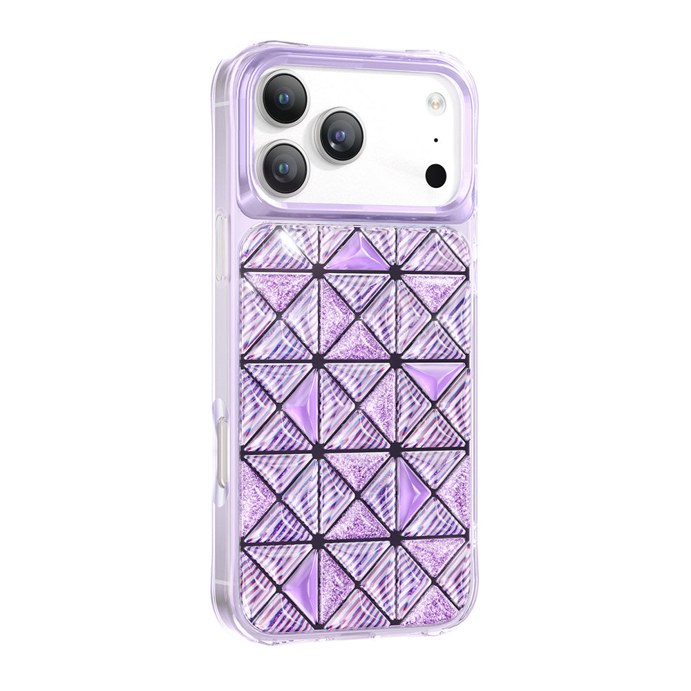 Apple iPhone 17 Pro Max Kılıf 3D Buz Blok Desenli Zore Paris Kairo TPU Kapak