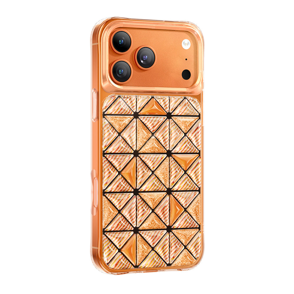 Apple iPhone 17 Pro Max Kılıf 3D Buz Blok Desenli Zore Paris Kairo TPU Kapak