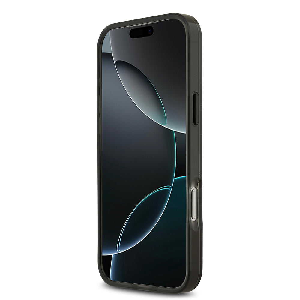 Apple iPhone 17 Pro Max Kılıf BMW Orjinal Lisanslı M-safe Şarj Özellikli Metal Kamera Butonlu Yatay Şeritli M Dizayn Kapak Mavi