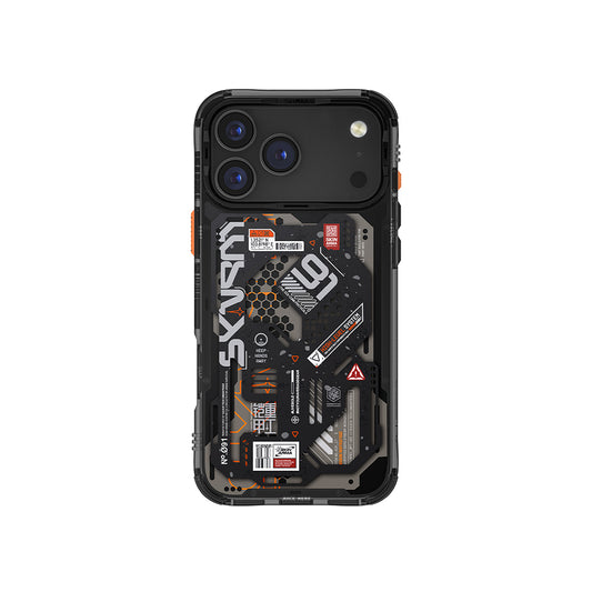 Apple iPhone 17 Pro Max Kılıf Desenli Airbag Tasarımlı Skinarma Spectra Kapak Siyah