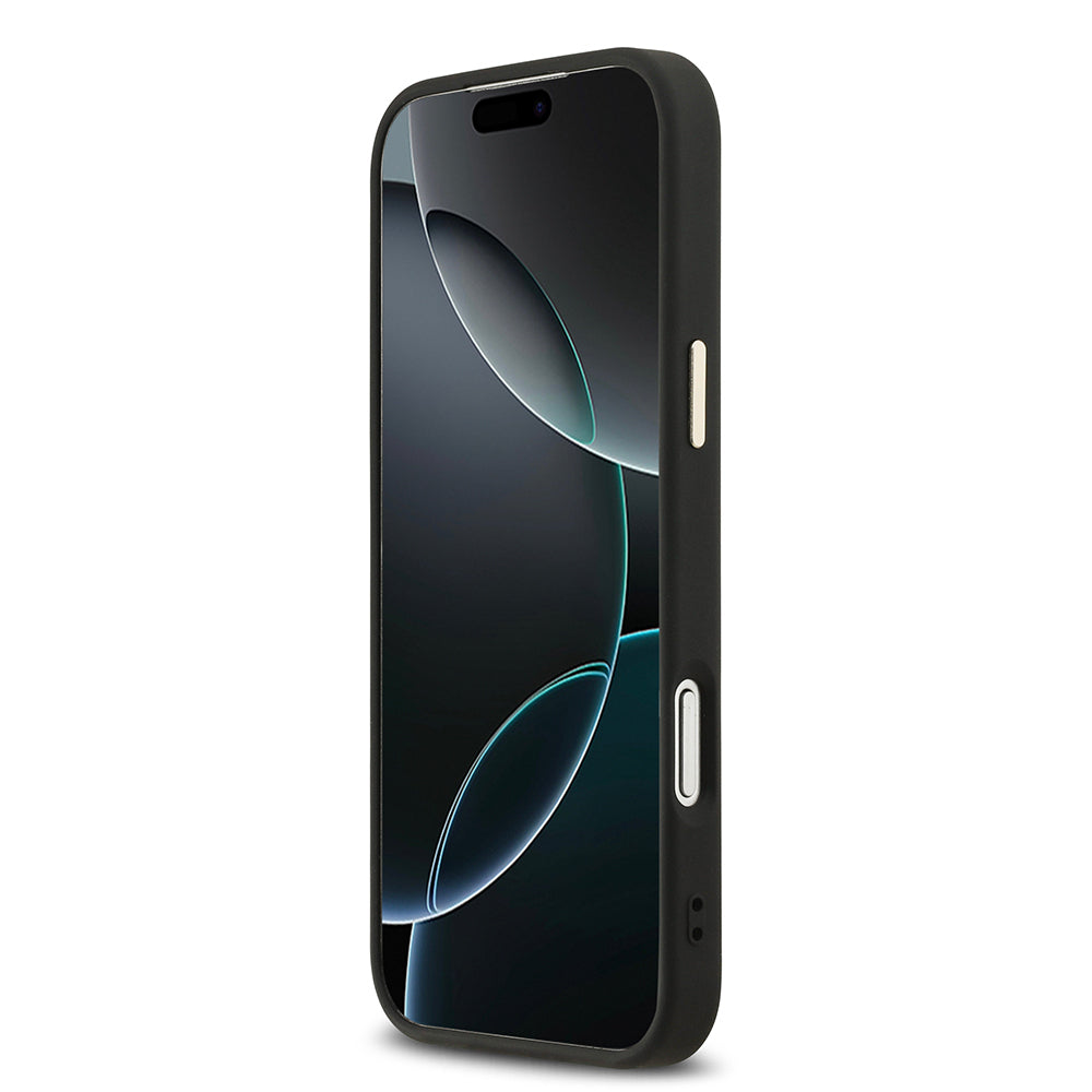 Apple iPhone 17 Pro Max Kılıf DKNY Orjinal Lisanslı M-safe Şarj Özellikli 3D Yazılı Checkered Pattern Kapak Bej