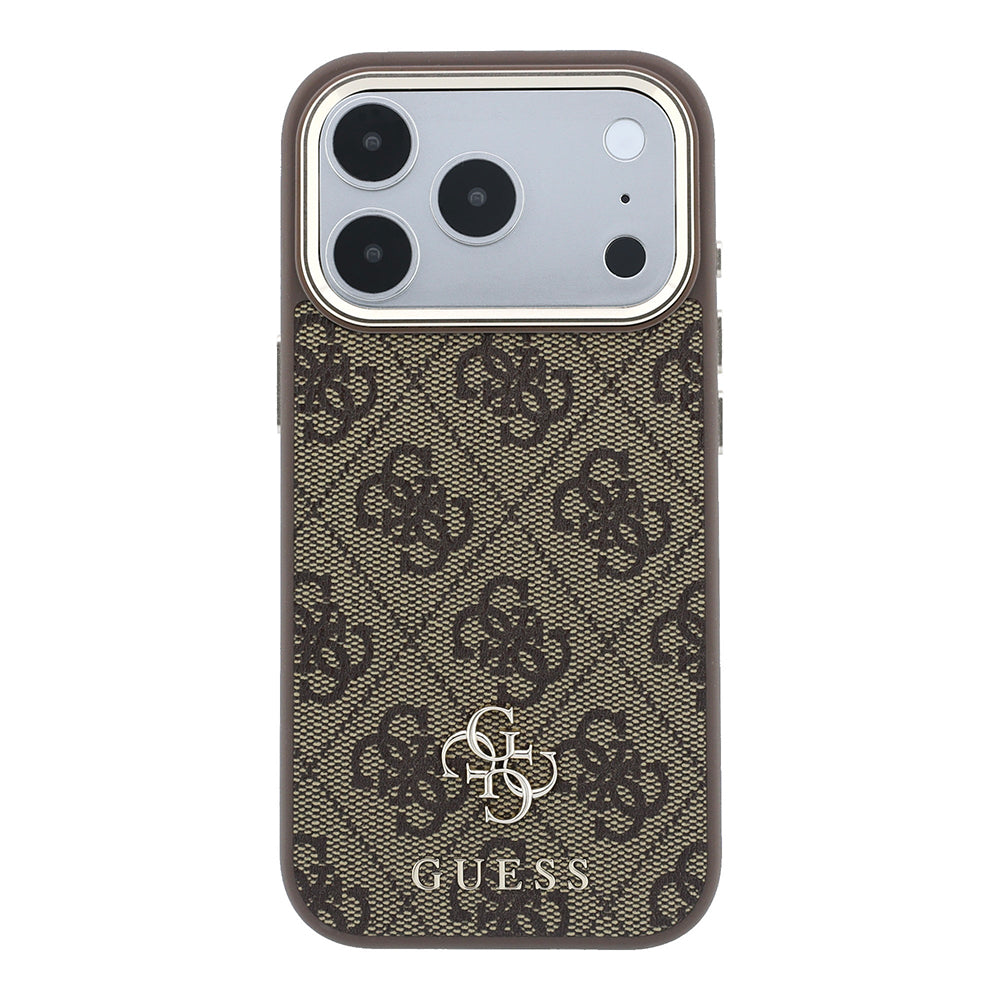 Apple iPhone 17 Pro Max Kılıf Guess Orjinal Lisanslı M-safe Şarj Özellikli Small 4G Classic Logolu Kapak