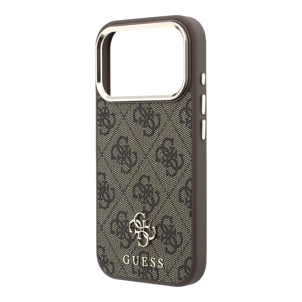 Apple iPhone 17 Pro Max Kılıf Guess Orjinal Lisanslı M-safe Şarj Özellikli Small 4G Classic Logolu Kapak