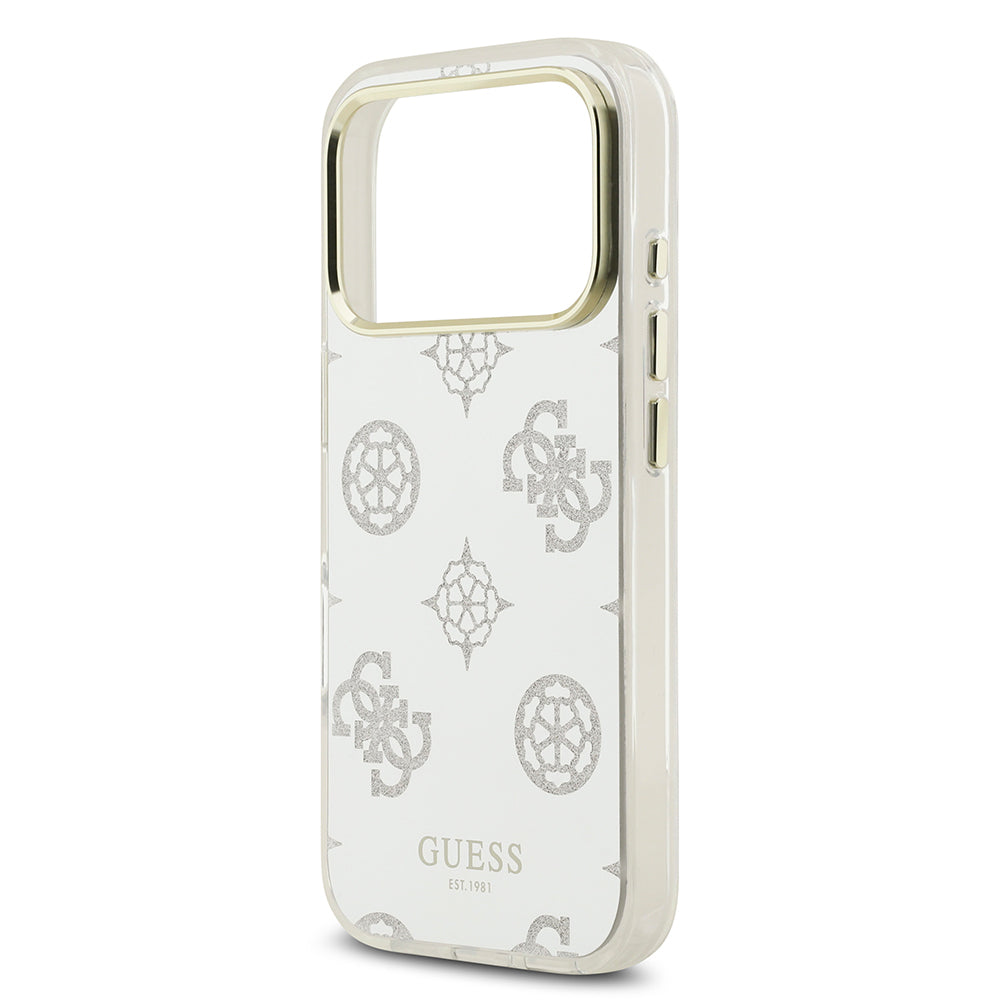 Apple iPhone 17 Pro Max Kılıf Guess Orjinal Lisanslı Metal Kamera Çerçeveli Simli Aynalı Kapak Gold