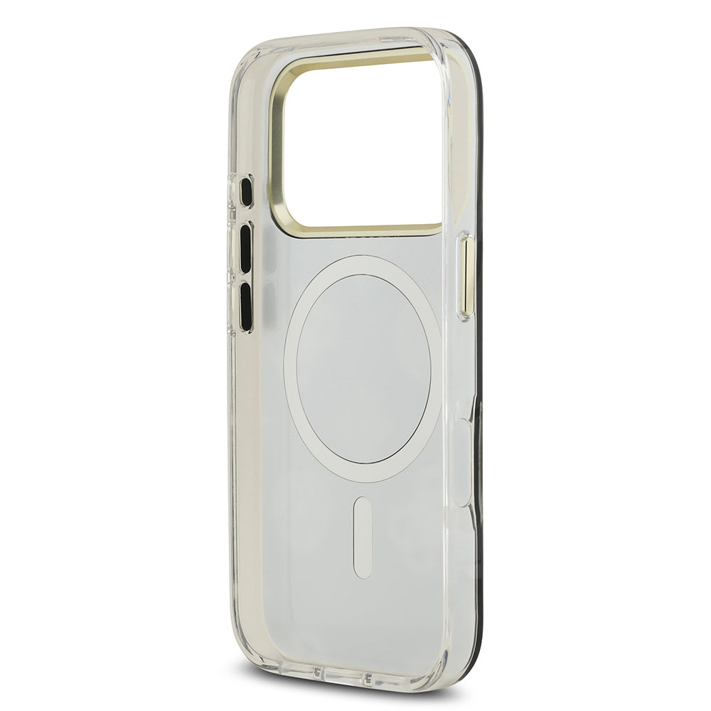 Apple iPhone 17 Pro Max Kılıf Guess Orjinal Lisanslı Metal Kamera Çerçeveli Simli Aynalı Kapak Gümüş