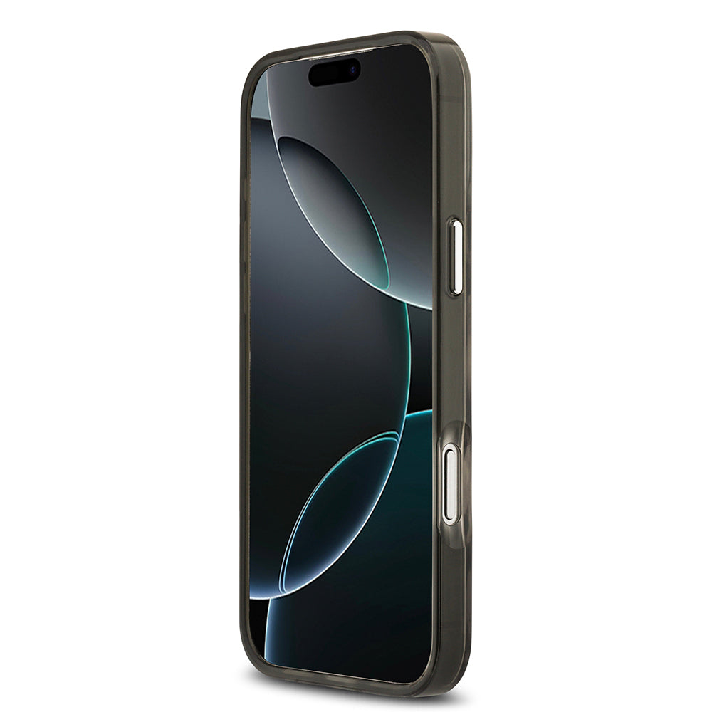 Apple iPhone 17 Pro Max Kılıf Karl Lagerfeld Orjinal Lisanslı M-safe Şarj Özellikli IML Leopar Baskılı Kapak Siyah