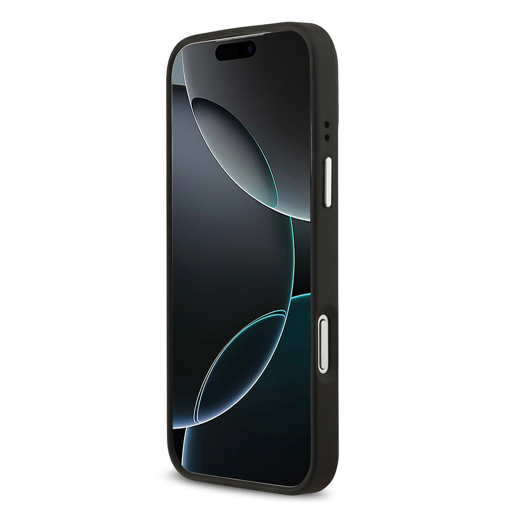 Apple iPhone 17 Pro Max Kılıf Lacoste Orjinal Lisanslı M-safe Şarj Özellikli PU Pike Desenli Standlı Metal Logolu Kapak Koyu Yeşil