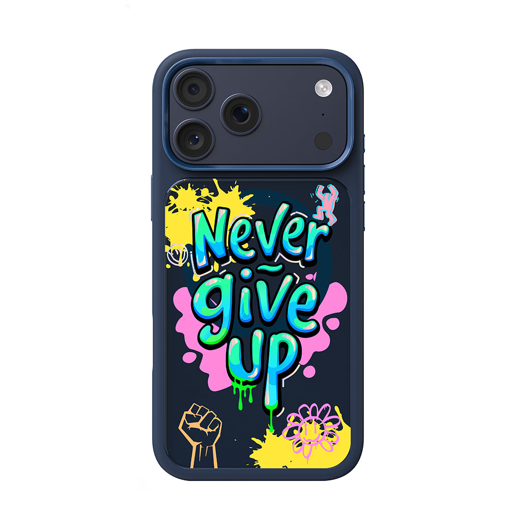 Apple iPhone 17 Pro Max Kılıf M-safe Şarj Özellikli 3D Baskılı Tasarım Mutural Graffiti Serisi Kapak