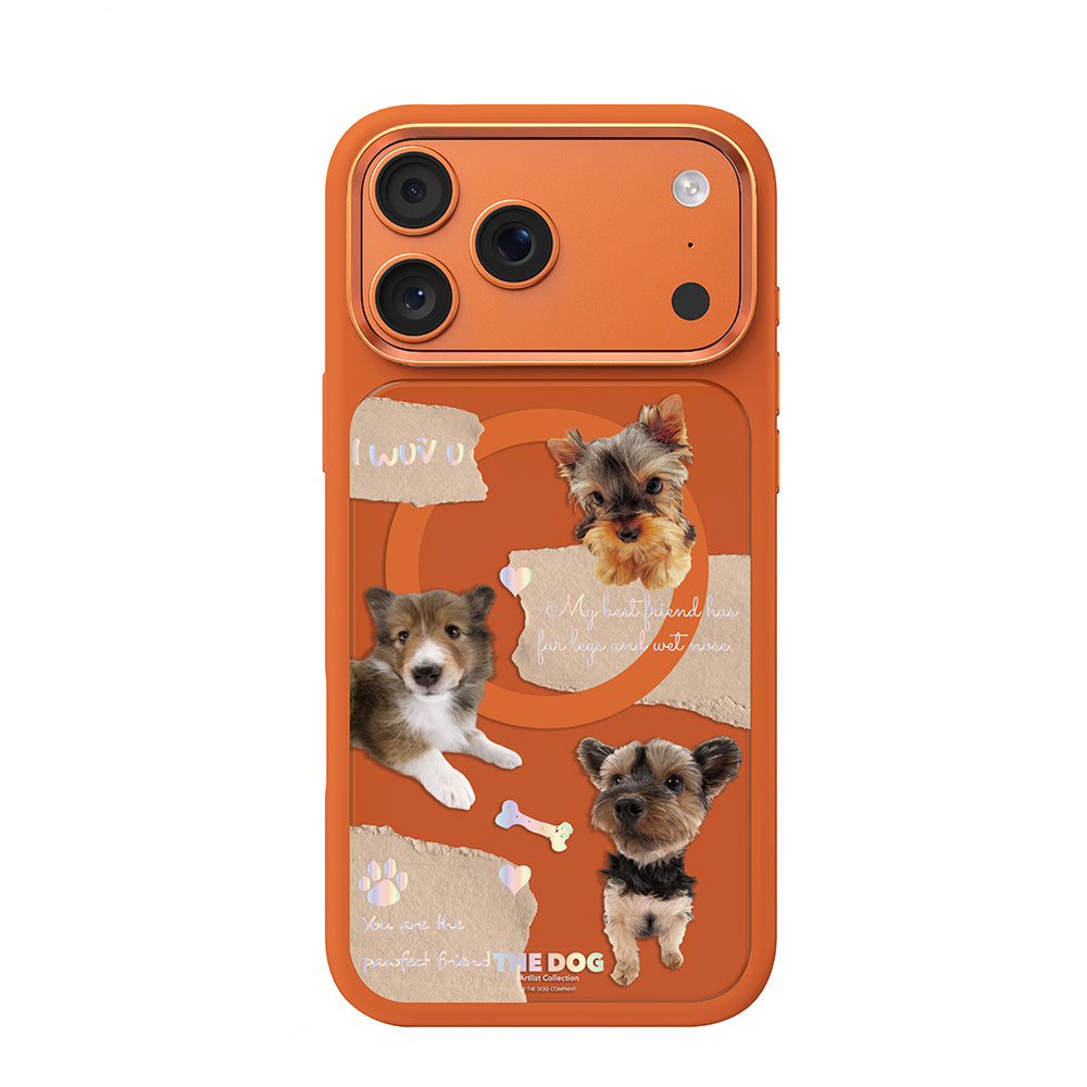 Apple iPhone 17 Pro Max Kılıf M-safe Şarj Özellikli 3D Baskılı Tasarım Mutural The Dog Serisi Kapak