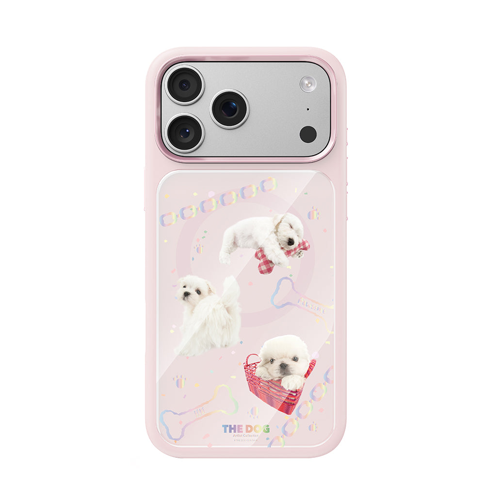 Apple iPhone 17 Pro Max Kılıf M-safe Şarj Özellikli 3D Baskılı Tasarım Mutural The Dog Serisi Kapak