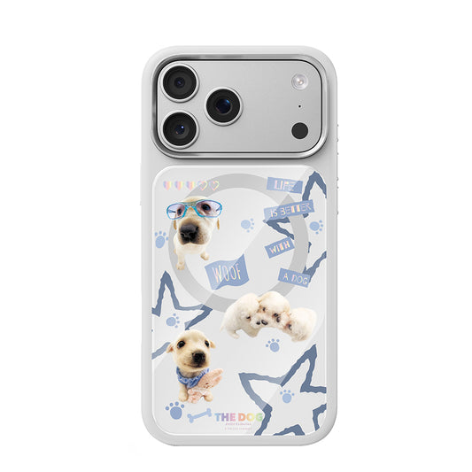 Apple iPhone 17 Pro Max Kılıf M-safe Şarj Özellikli 3D Baskılı Tasarım Mutural The Dog Serisi Kapak