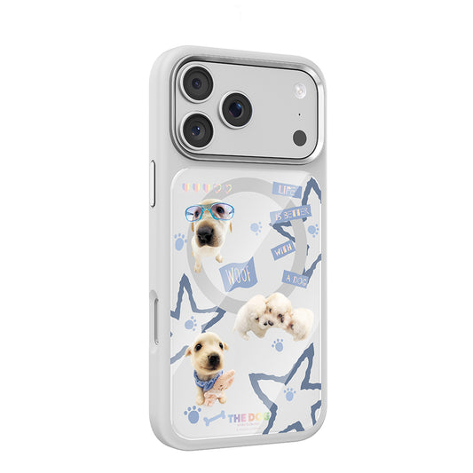 Apple iPhone 17 Pro Max Kılıf M-safe Şarj Özellikli 3D Baskılı Tasarım Mutural The Dog Serisi Kapak
