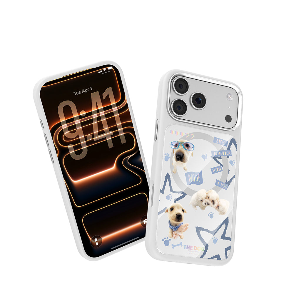 Apple iPhone 17 Pro Max Kılıf M-safe Şarj Özellikli 3D Baskılı Tasarım Mutural The Dog Serisi Kapak