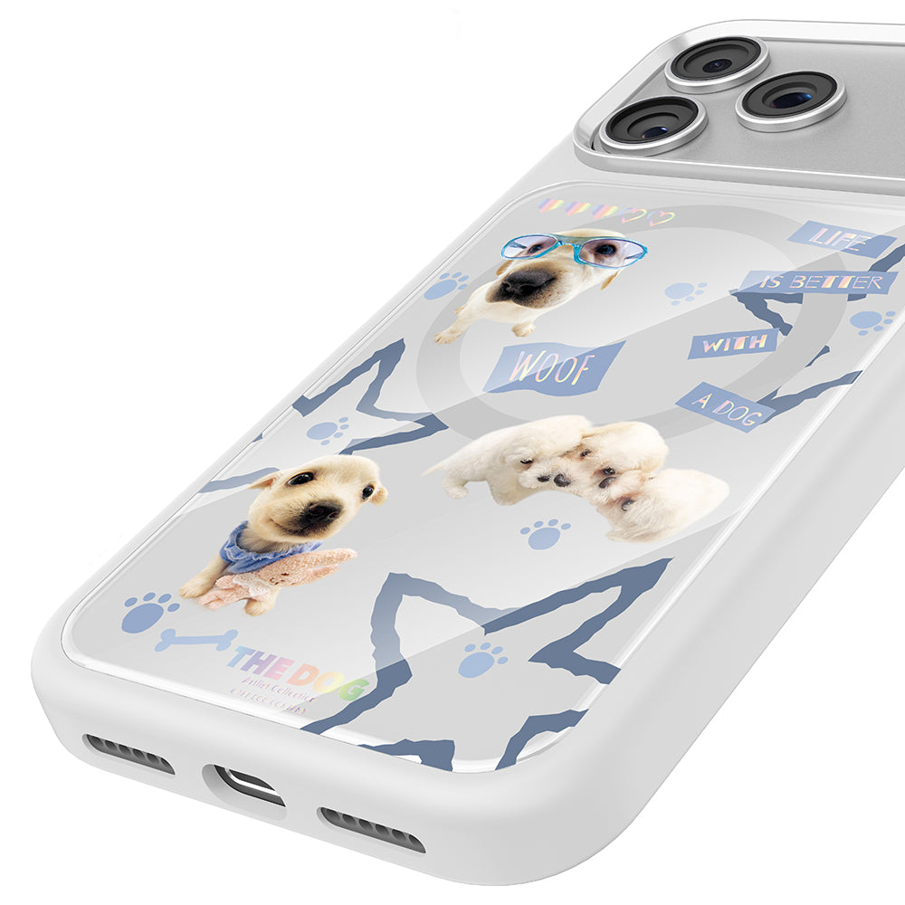 Apple iPhone 17 Pro Max Kılıf M-safe Şarj Özellikli 3D Baskılı Tasarım Mutural The Dog Serisi Kapak