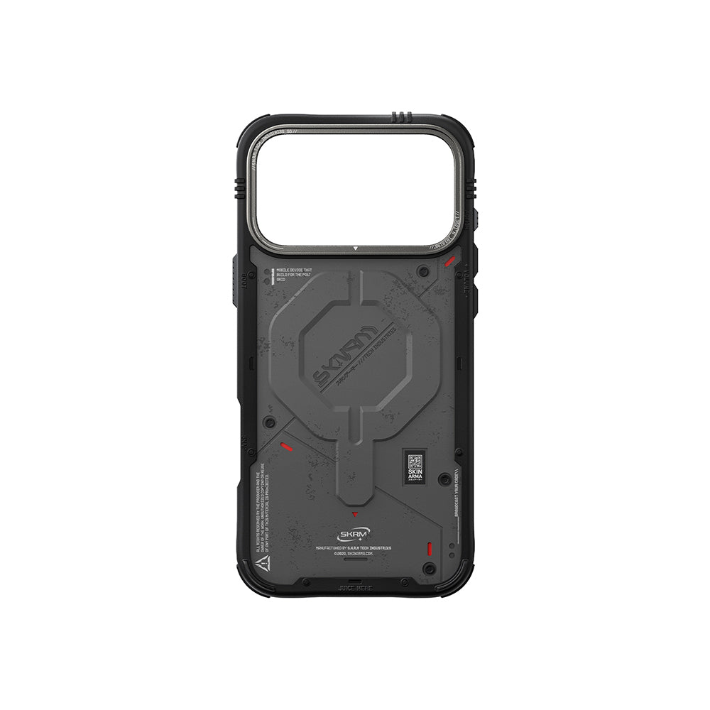 Apple iPhone 17 Pro Max Kılıf M-Safe Şarj Özellikli Airbag Tasarımlı Skinarma Vigor Kapak Beyaz