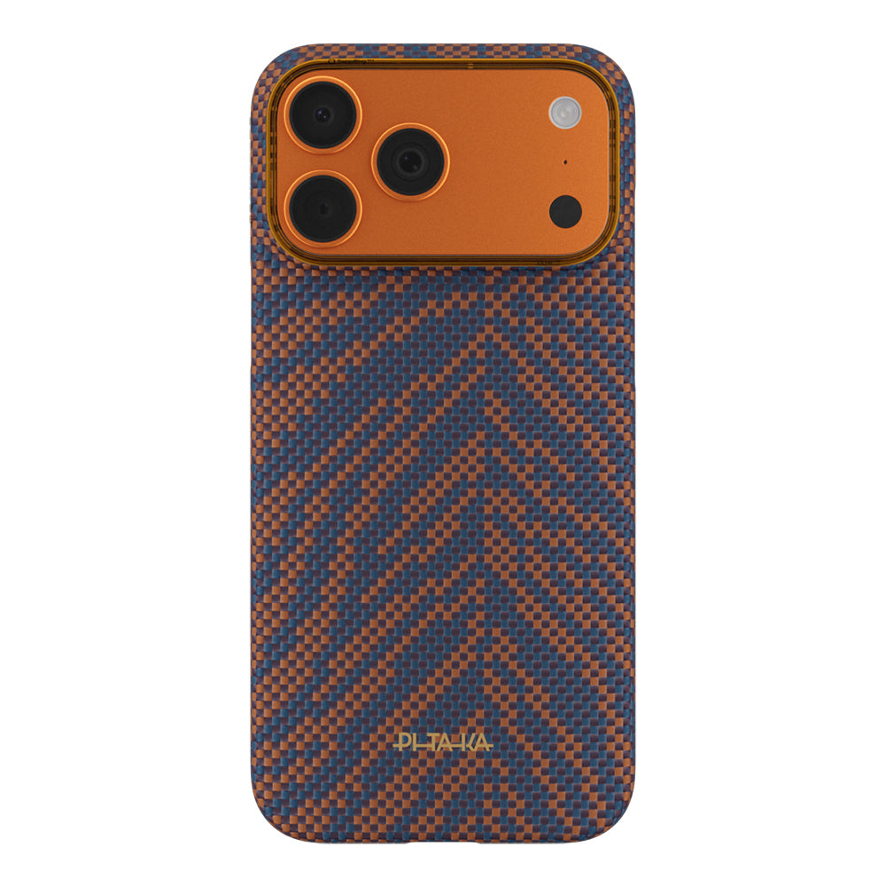 Apple iPhone 17 Pro Max Kılıf M-safe Şarj Özellikli Aramid Karbon Fiber Pitaka Breath of Veins Serisi Kapak