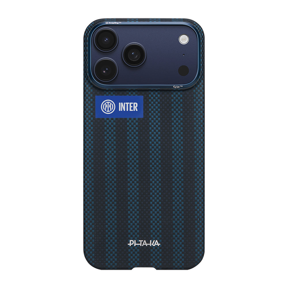 Apple iPhone 17 Pro Max Kılıf M-safe Şarj Özellikli Aramid Karbon Fiber Pitaka İnternazionale Milano Serisi Kapak