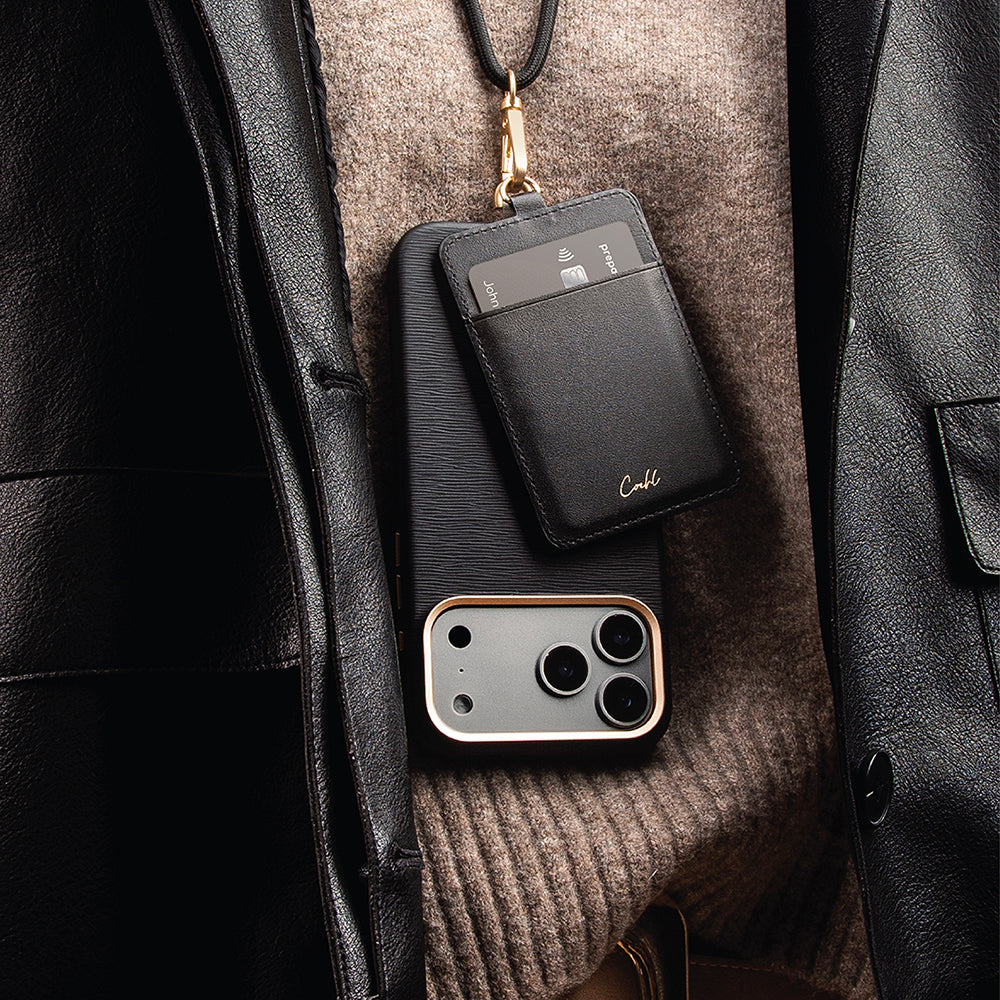 Apple iPhone 17 Pro Max Kılıf M-safe Şarj Özellikli Askı İpli Coehl Mirelle Kapak Siyah