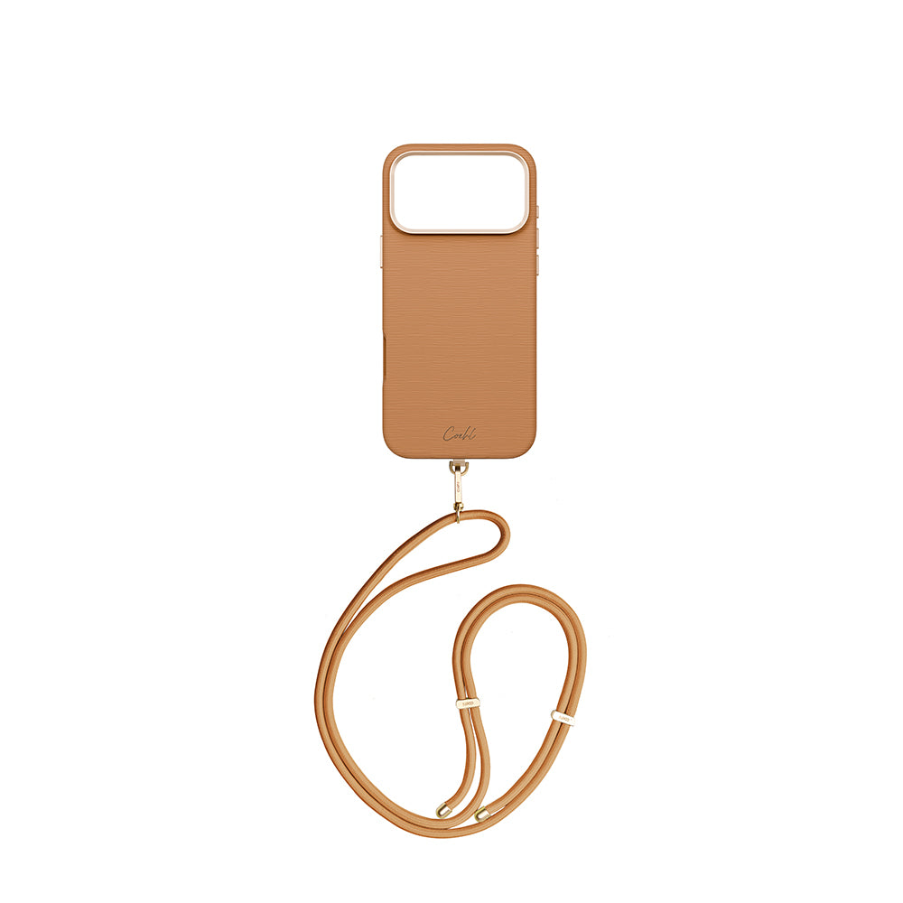 Apple iPhone 17 Pro Max Kılıf M-safe Şarj Özellikli Askı İpli Coehl Mirelle Kapak Siyah