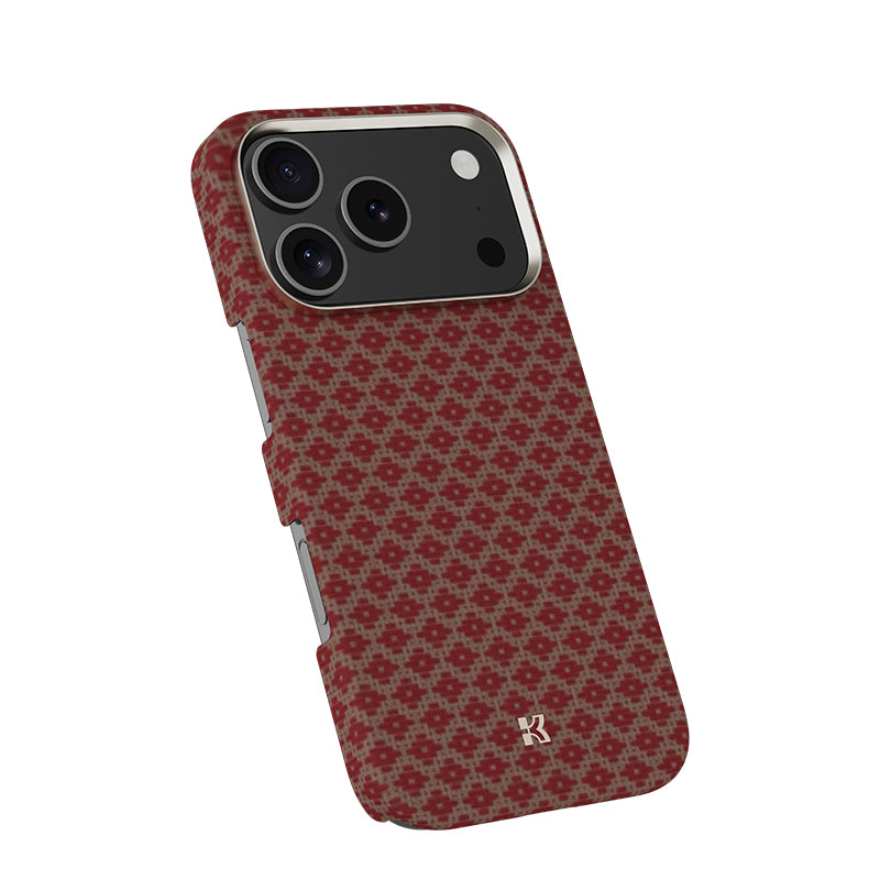 Apple iPhone 17 Pro Max Kılıf M-Safe Şarj Özellikli Benks ArmorAir ArmorGrid Serisi Kevlar Kapak Mavi