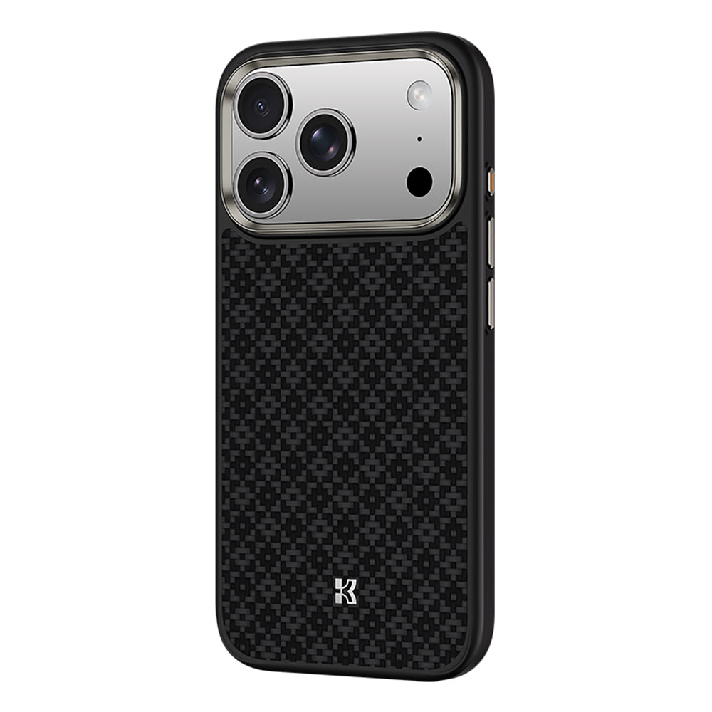 Apple iPhone 17 Pro Max Kılıf M-Safe Şarj Özellikli Benks ArmorPro ArmorGrid Serisi Kevlar Kapak