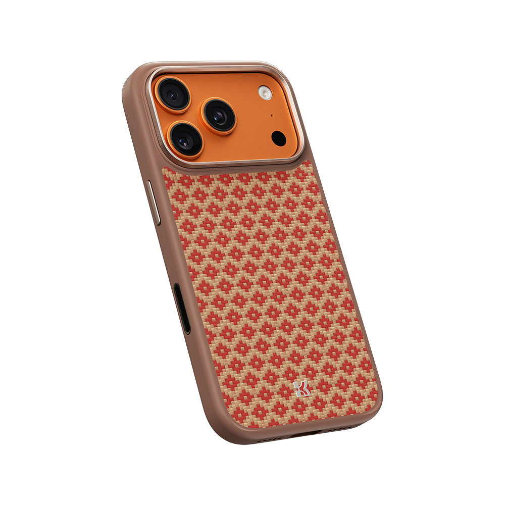 Apple iPhone 17 Pro Max Kılıf M-Safe Şarj Özellikli Benks ArmorPro ArmorGrid Serisi Kevlar Kapak