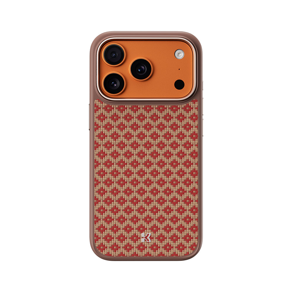 Apple iPhone 17 Pro Max Kılıf M-Safe Şarj Özellikli Benks ArmorPro ArmorGrid Serisi Kevlar Kapak